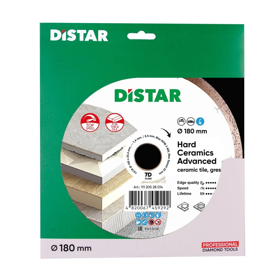 Kakelskiva Distar Ø 180 mm